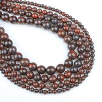 Roter Jaspis Perle, rund, verschiedene Größen vorhanden, Bohrung:ca. 1mm, verkauft per ca. 14.9 ZollInch Strang
