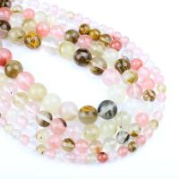 Perles en verre pastèque, Rond, normes différentes pour le choix, Trou:Environ 1mm, Vendu par Environ 14.9 pouce brin