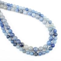 avventurina blu perla, Cerchio, formato differente per scelta, blu, Foro:Appross. 1mm, Venduto per Appross. 14.9 pollice filo