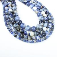 Natural Sodalite Beads, Round, different size for choice, blue, Hole:Approx 1mm, Sold Per Approx 14.9 Inch Strand