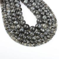 Labradorit Perlen, rund, verschiedene Größen vorhanden, schwarz, Bohrung:ca. 1mm, verkauft per ca. 14.9 ZollInch Strang