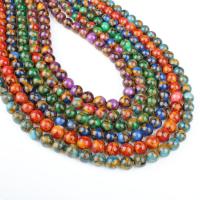 Cloisonne Stone perla, Cerchio, formato differente per scelta, nessuno, Foro:Appross. 1mm, Venduto per Appross. 14.9 pollice filo