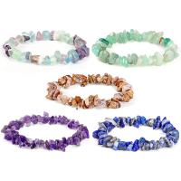 Natural Stone Bracelet, elastic & different materials for choice & for woman, nickel, lead & cadmium free, 140mm, Sold By Strand