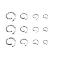 Нержавеющая сталь Открытое кольцо, нержавеющая сталь, Кольцевая форма, DIY & разный размер для выбора, оригинальный цвет, 600ПК/Лот, продается Лот