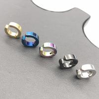 Edelstahl Ohrring Clip, Kreisring, plattiert, unisex, keine, 13x4x13mm, 20PCs/Menge, verkauft von Menge