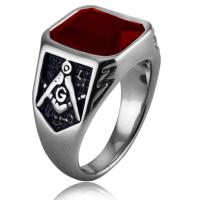 Nerezové Šatonové prst prsten, Nerez, á, módní šperky & různé velikosti pro výběr & s drahokamu, více barev na výběr, Prodáno By PC