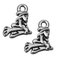 Zinc Alloy Pendants fashion jewelry & blacken silver color nickel lead & cadmium free Approx 1.5mm Sold By Lot