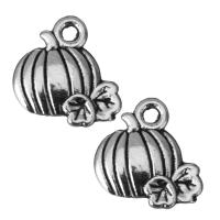 Zinc Alloy Pendants Pumpkin fashion jewelry & blacken silver color nickel lead & cadmium free Approx 1.5mm Sold By Lot