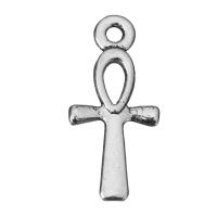 Tibetan Style Cross Pendants, fashion jewelry, silver color, nickel, lead & cadmium free, 8.5x18x1.5mm, Hole:Approx 1.5mm, 100PCs/Lot, Sold By Lot