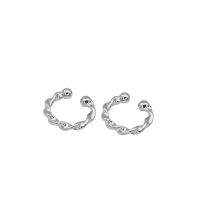 Brass Earring Clip plated fashion jewelry & for woman nickel lead & cadmium free 12mm Sold By Lot