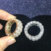 Ring Finger mosiądz, Powlekane, biżuteria moda & dla obu płci & różnej wielkości do wyboru & z kamieniem, dostępnych więcej kolorów, bez zawartości niklu, ołowiu i kadmu, sprzedane przez torba