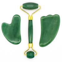Massage Jewelry Green Aventurine with Zinc Alloy gold color plated polished green Sold By PC
