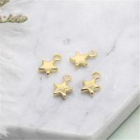 Brass Extender Chain Drop Star plated DIY Sold By Lot