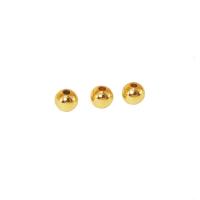 Brass Beads, Round, plated, DIY & different size for choice, more colors for choice, 100PCs/Lot, Sold By Lot