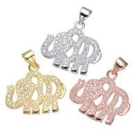Cubic Zirconia Brass Pendants, with Cubic Zirconia, Unisex, more colors for choice, 5PCs/Lot, Sold By Lot