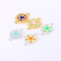 Tibetan Style Connector, Unisex, more colors for choice, 22x15mm, 100PCs/Lot, Sold By Lot
