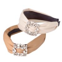 Hair Bands Cloth for woman & with rhinestone black Sold By PC
