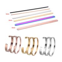Stainless Steel Bangle, fashion jewelry & Unisex, more colors for choice, 5PC/Bag, Sold By Bag