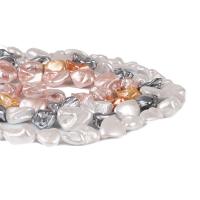 Concha de perla Abalorio, pulido, más colores para la opción, 10x20mm, aproximado 20PCs/Sarta, Vendido para aproximado 16 Inch Sarta