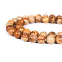 Picture Jasper Beads Round polished Sold Per Approx 16 Inch Strand