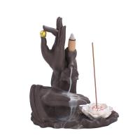 Backflow Incense Burner, Porcelain, half handmade, for home and office & durable, more colors for choice, 150x180x80mm, Sold By PC
