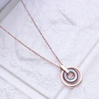 Titanium Steel Necklace, plated, rolo chain & for woman, Sold Per Approx 15 Inch Strand