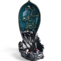 Backflow Incense Burner, Porcelain, for home and office & durable & different styles for choice, more colors for choice, Sold By PC