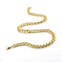 Stainless Steel Chain Necklace, Unisex, more colors for choice, 5PCs/Lot, Sold By Lot