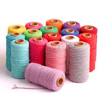 Przewód bawełniany, Nici bawełniane, dostępnych więcej kolorów, 2mm, 100m/szpula, sprzedane przez szpula