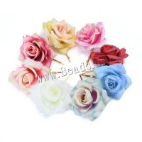 Hair Slide, Cloth, with Tibetan Style, for woman, more colors for choice, 60x40mm, 5PCs/Lot, Sold By Lot