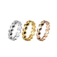 Ring Finger ze stali nierdzewnej, Stal nierdzewna, Powlekane, biżuteria moda & różnej wielkości do wyboru & dla kobiety, dostępnych więcej kolorów, 4mm, sprzedane przez PC