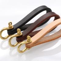Bag Purse Charms Keyrings Keychains PU Leather with Brass gold color plated DIY Sold By PC
