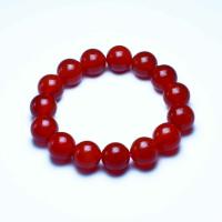 Red Agate Βραχιόλια, Γύρος, διαφορετικό μέγεθος για την επιλογή, κόκκινος, Sold Per Περίπου 7 inch Strand