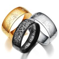 Rozsdamentes acél Finger Ring, Stainless Steel, galvanizált, divat ékszerek & különböző méretű a választás, több színt a választás, Által értékesített PC