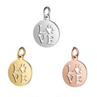 Stainless Steel Pendants, plated, for woman, more colors for choice, 12x17mm, 5PCs/Lot, Sold By Lot