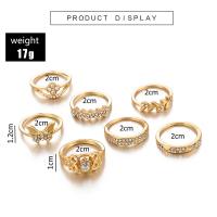 Tibetan Style Ring Set, finger ring, plated, fashion jewelry & different styles for choice & for woman & with rhinestone, more colors for choice, nickel, lead & cadmium free, Sold By Set