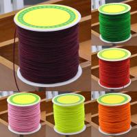 Polyester Cord, with plastic spool, more colors for choice, 0.8mm, 100m/Spool, Sold By Spool