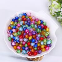 Bead i Bead Akryl perler, forgyldt, forskellig størrelse for valg & perle i perle, blandede farver, 500G/Bag, Solgt af Bag