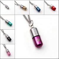 Stainless Steel Pendants, Column, plated, Unisex, more colors for choice, 25x10mm, Sold By PC