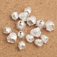 925 Sterling Silver Beads, Cabbage, plated, DIY & different size for choice, Hole:Approx 1mm, Sold By PC