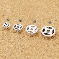 925 Sterling Silver Beads antique silver color plated DIY & hollow Approx 1-4mm Sold By PC