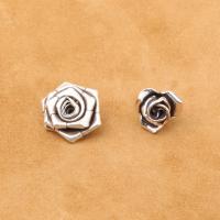 925 Sterling Silver Pendant, Rose, antique silver color plated, DIY & different styles for choice, Hole:Approx 1mm, Sold By PC