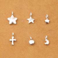 925 Sterling Silver Pendant, plated, DIY & different styles for choice, Hole:Approx 1mm, Sold By PC