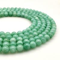 Jadeit Perlen, verschiedene Größen vorhanden, grün, 390mm, 5StrangStrang/Menge, verkauft von Menge