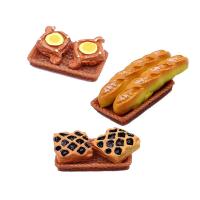Food Resin Cabochon, Bread, epoxy gel, Mini & cute & DIY, more colors for choice, 2mm, 10PCs/Bag, Sold By Bag