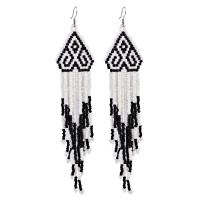 Fashion Fringe Earrings Seedbead plated Bohemian style & for woman Sold By Pair