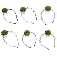 Hair Bands Zinc Alloy gold color plated 6 pieces & for woman black nickel lead & cadmium free Sold By Set