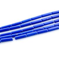 Perles Lapis Lazuli, pilier, poli, DIY, couleur bleu foncé, 4x13mm, Longueur:Environ 15.35 pouce, 5Strandstoron/lot, Vendu par lot