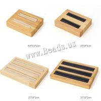 Fashion Jewelry Display, Wood, Rectangle, without stones just a setting & different size for choice, more colors for choice, 5PCs/Lot, Sold By Lot