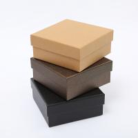 Ékszer Gift Box, Kraft, Square, több színt a választás, 130x130x55mm, 5PC-k/Lot, Által értékesített Lot